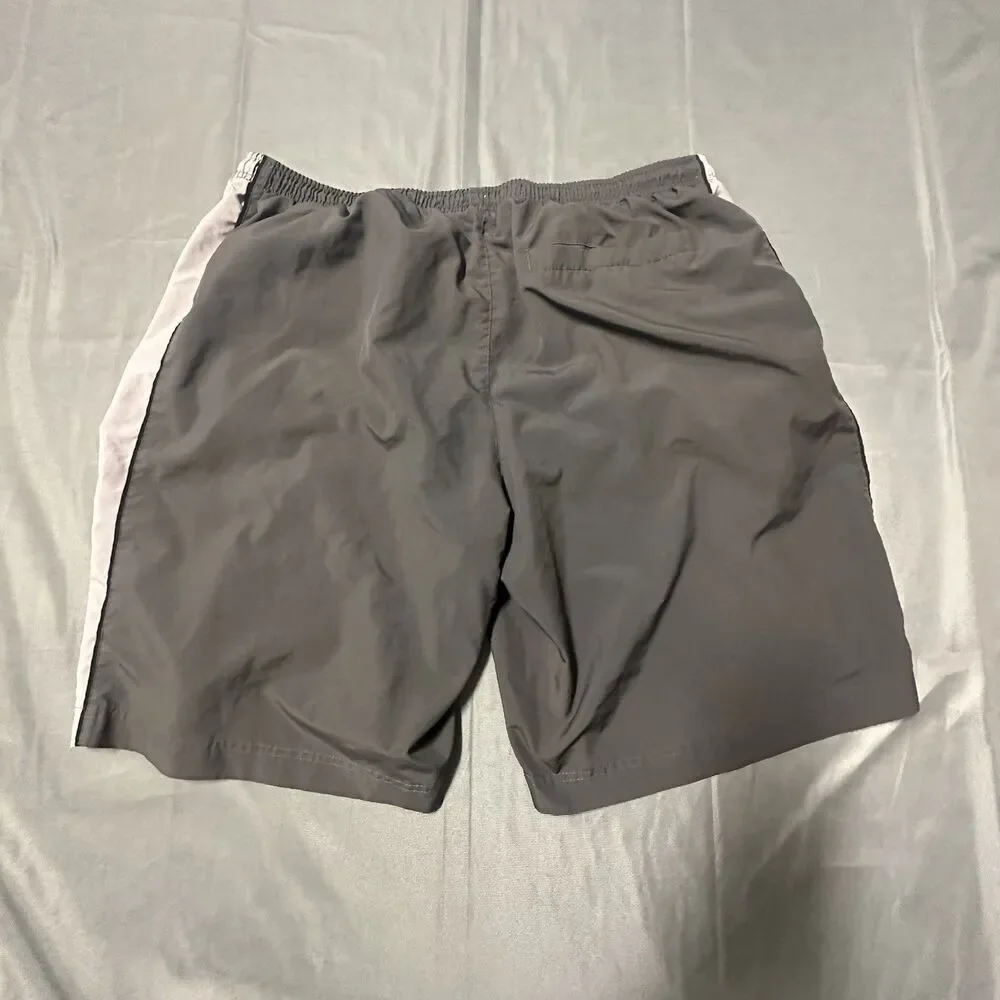 Vintage Nike Board Shorts Men's 2XL Two Side Swim Trunks Embroidery Mesh 00s
